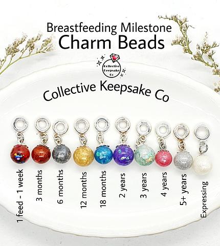 Breastfeeding Milestone Charm Beads