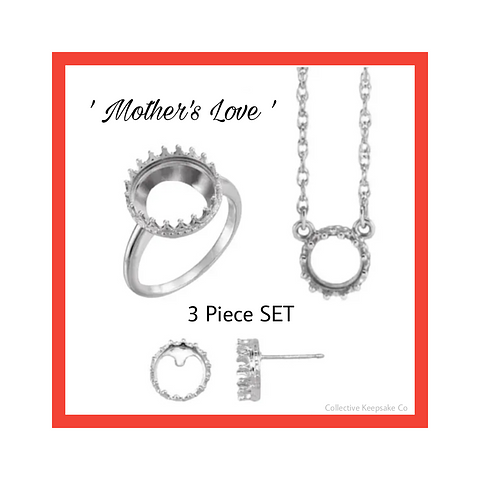Mother's Love Round Crown 3 piece SET